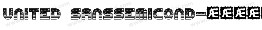 united sanssemicond字体转换